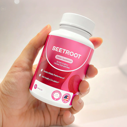 Suplemento de Cápsulas Orgánicas de Raíz de Remolacha